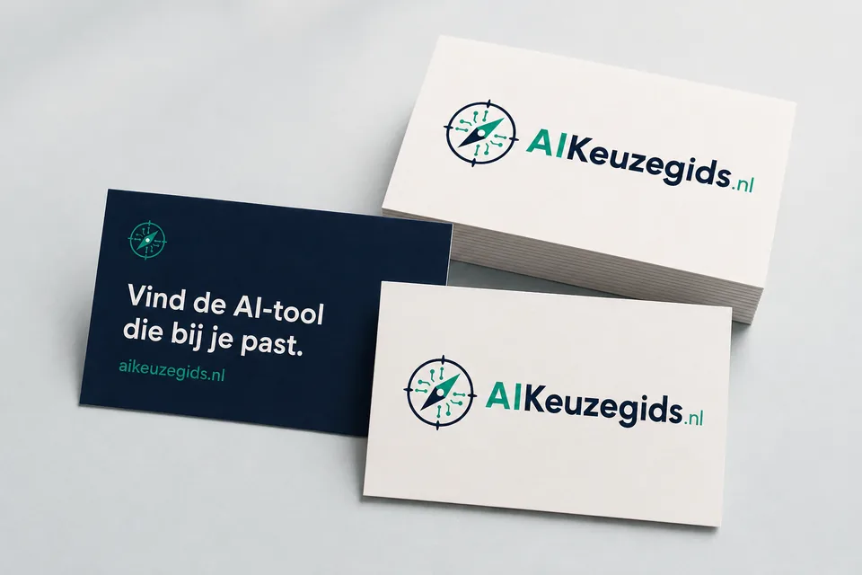 Visitekaartjes in de huisstijl van AIKeuzegids.